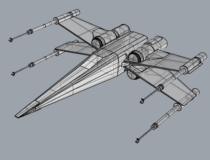 STL file X-wing・3D printable model to download・Cults